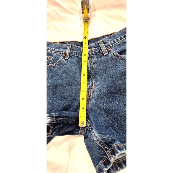 Vintage Girls Womens Levi's High Waist Jean Shorts Classic Blue Red Tab Sz 9 Jr. - Picture 11 of 11